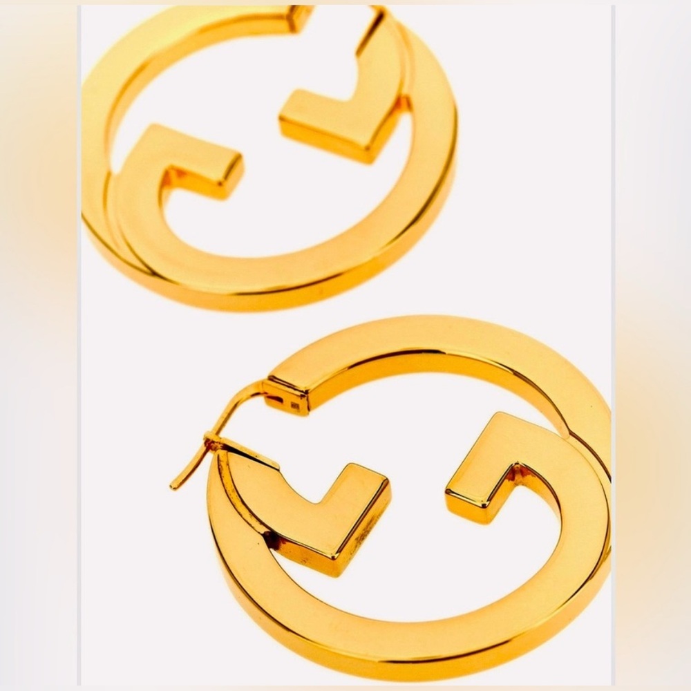 Gold Plated Blondie G Gucci Style Earrings